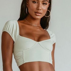 Princess Polly Karla Top in Sage